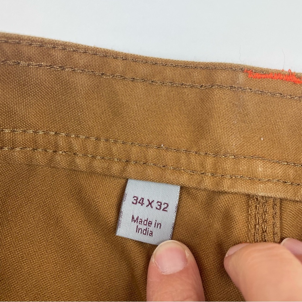 Carhartt Outwork Outhunt Relaxed Fit Tan Brown Outdoor Pants Men size 34x32 - Picture 5 of 7